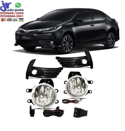 Kit Farol Milha Corolla 2017 2018 2019 Auxiliar Neblina
