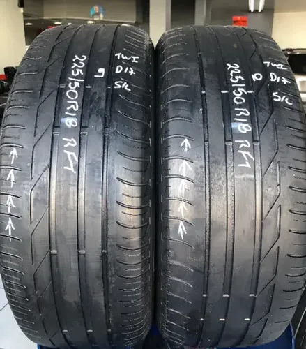 Kit 02 Pneus 225/50r18 Bridgestone Turanza T001 95W Run Flat (usados) *9/10