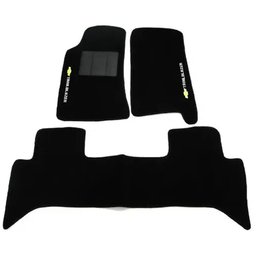 Tapete Chevrolet Trailblazer 2013 - Borracha - Preto 3 Peças - W6695