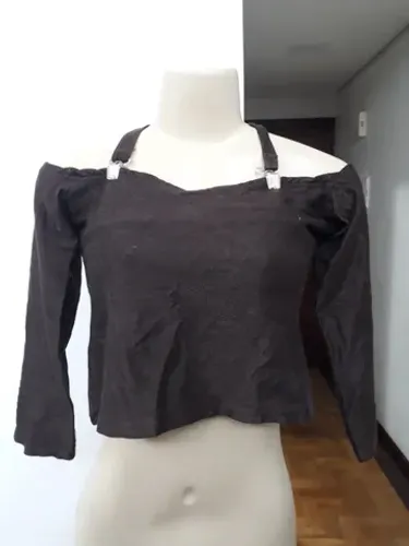 Cropped Manga Longa Blusinha - Tam. G
