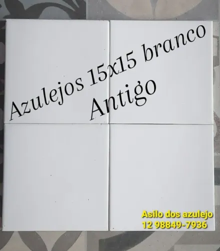 Azulejos antigos 15x15 branco
