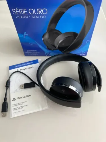 Fone Headset Sem Fio Sony Playstation 4 Gold 7.1