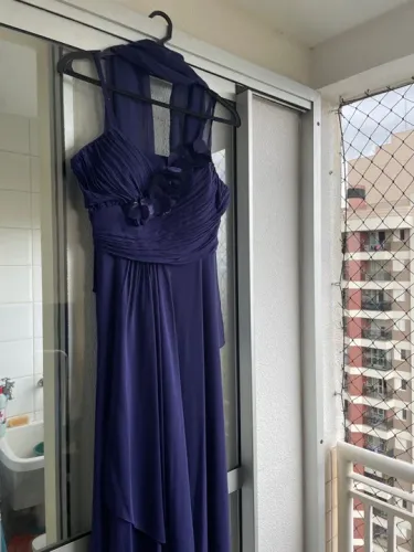 Vestido de festa azul - usado uma vez