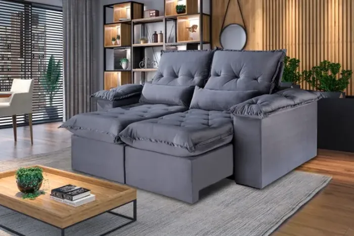 sala sofa retratil e reclinavel de 230 cm 
