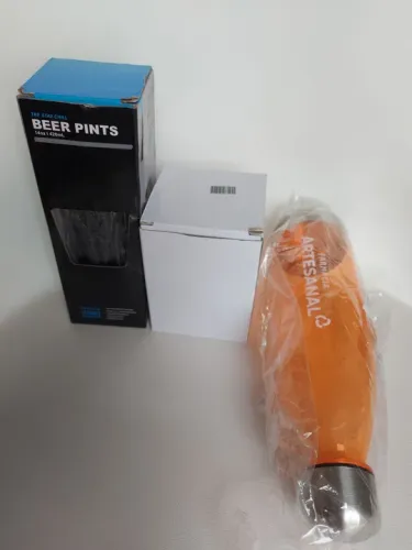 Caneca térmica 350ml - Garrafa c/ termômetro 450ml - Garrafa transparente 700ml