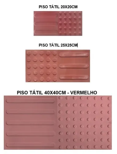 Piso Tátil, Ladrilhos para passeio e fachadas