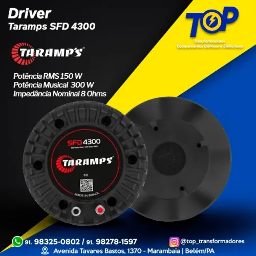 Driver Fenólico Taramps SFD 4300 150 rms