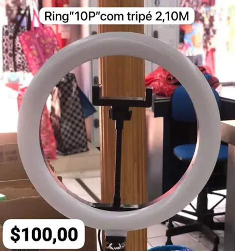 Ring Light 26cm 10 polegadas $100