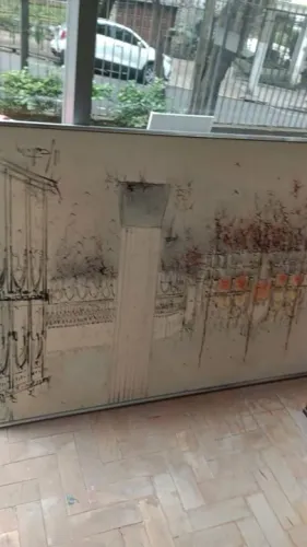 Quadro italiano Moderno com Paisagem das gandulas no principal lago em veneza Itália