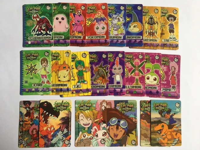 22 Tazos Lig-mon Digimon Elma Chips 2001