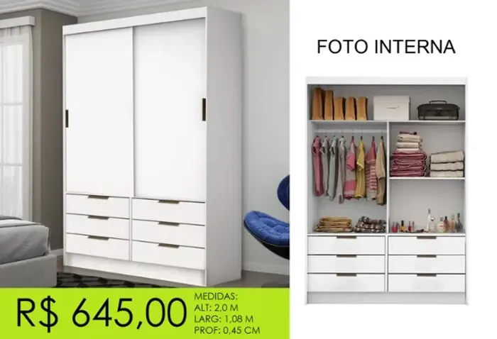 Guarda roupa - aproveite agora mesmo