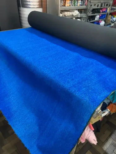 Grama sintética 12 mm azul 