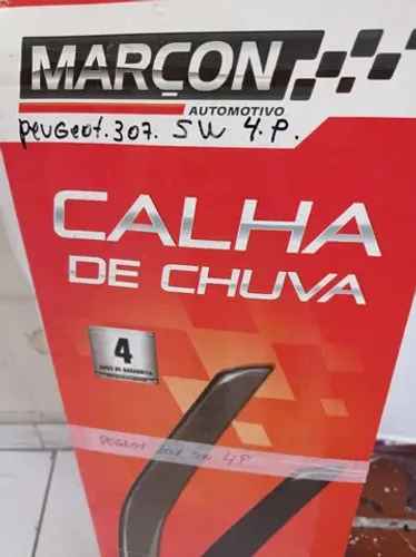 Calha de chuva Marçon p/Peugeot 307 SW 4 portas instalada