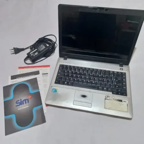 Notebook Positivo Sim+ 1463 IntelCore 2 Duo T6600 Tela 14? c/ Windows e Office