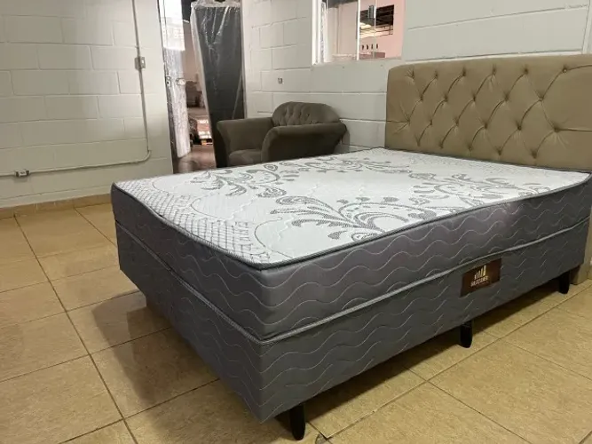 cama acoplada casal 138x188 D33 15CM nova com cabeceira ultimas unidade 