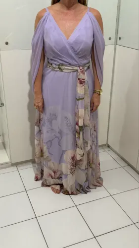 vestido de festa roxo