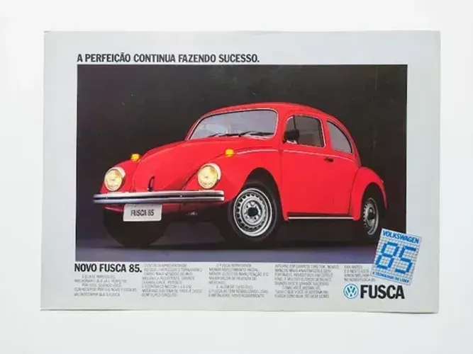 Fusca 1600 1985 - Catálogo Folheto Folder Prospecto Original