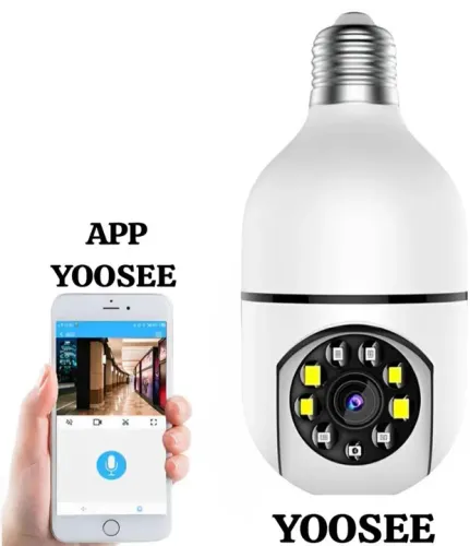 Câmera de Segurança Wi-Fi com Lâmpada  -  Yoose