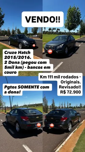 Chevrolet - Cruze HB Sport LT 1.8 16V Flexp. 5P MEC 2016