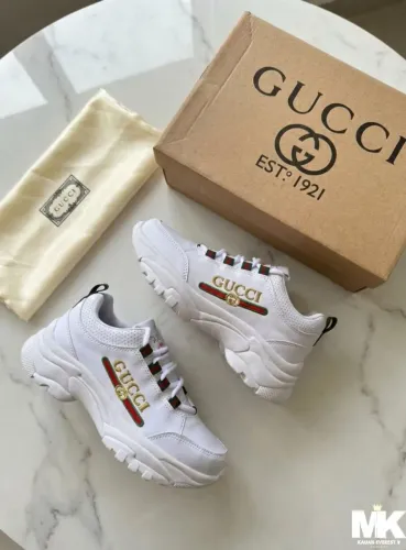 Tênis Gucci Chunky Rhyton | Couro | Bordado | Web Stripe | Sl Robusto | Chunky | SoftFoam+