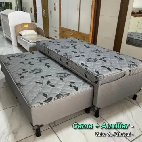 Cama Auxiliar D33 (Cama + Auxiliar de Solteirão) - Apenas algumas Unidades!