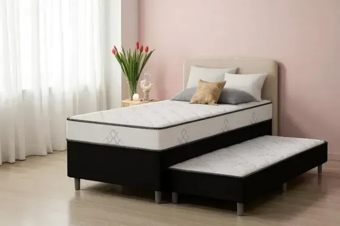 Cama com auxiliar conjulgada solteiro verssato