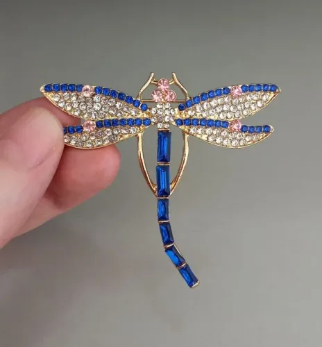 Broche de Libélula Azul (novo)