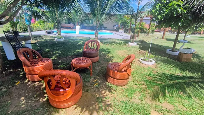  CHÁCARA COMPLETA - 2.000m², casa,piscina ,pomar<br>? PRONTA PRA MORAR<br>? Piscina + ? Pomar