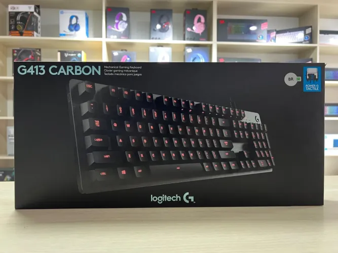 Teclado Mecânico Gamer Logitech G413 Carbon - Parcela sem juros, Loja Física