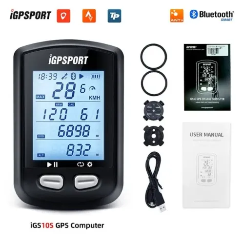 Ciclocomputador Igpsport Igs10s/Bluetooth5.0/GPS STRAVA/ipx6/Iluminação noturna/Bateria30h