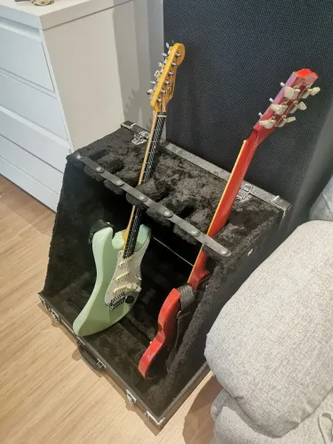 Suporte maleta standard 5 instrumentos guitarra baixo violão 