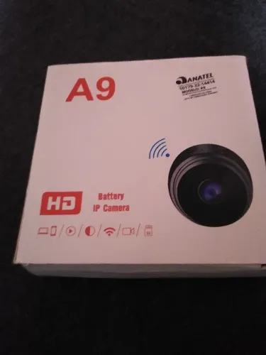 Câmera IP A9 HD com bateria - Segurança e praticidade!