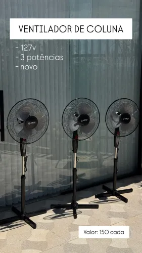 VENTILADOR DE COLUNA - NOVOS