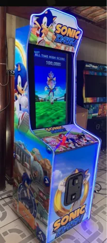 Jogos de fliperama arcade Sonic, Subway e outros