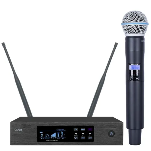 Microfone sem fio profissional QLX-D4 Black Friday