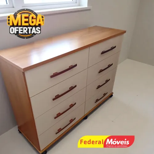 Cômoda com 8 Gavetas Nova (Vários Modelos) - Solicite Catálogo 