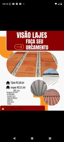 Lajes para construção