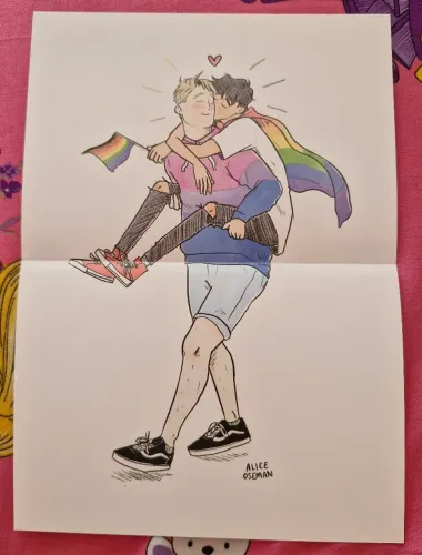 Poster Heartstopper Nick e Charlie - livro