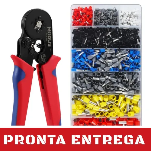 ALICATE CRIMPADOR + KIT TERMINAIS Elétricos