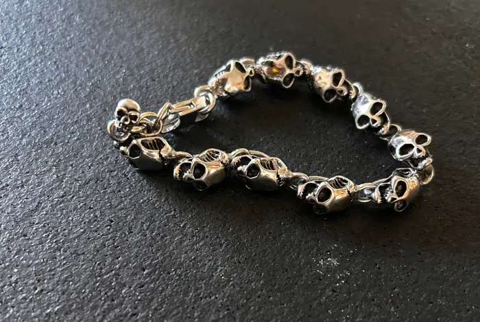 Pulseira de aço Inoxidável Caveira