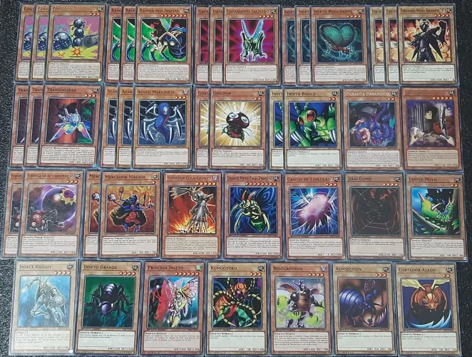 Deck inseto cartas originais de yu-gi-oh