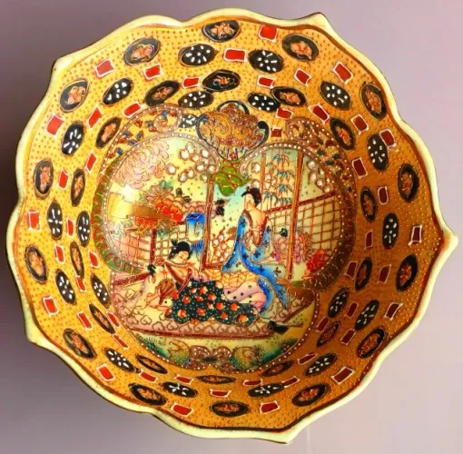 Tigela Chinesa Pintada à Mão 