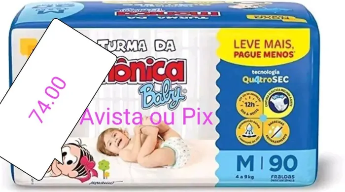 Fraldas Turma Da Mônica Fita