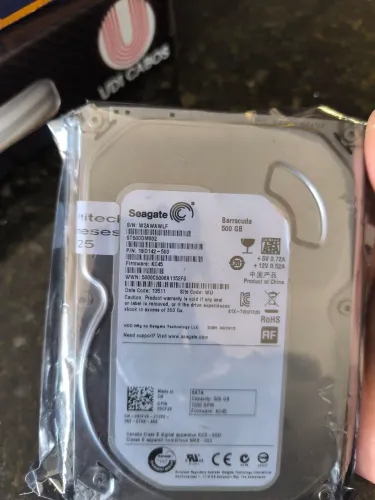 HD Externo Seagate Barracuda 500GB para câmera ou computador