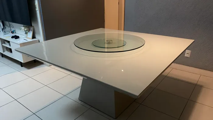 Mesa de vidro Laqueada 1,50x1,50