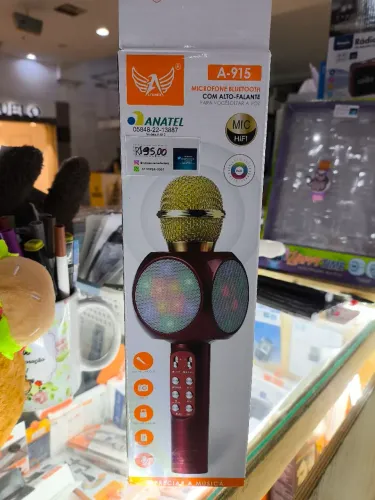 Microfone Bluetooth com Alto-Falante A-915