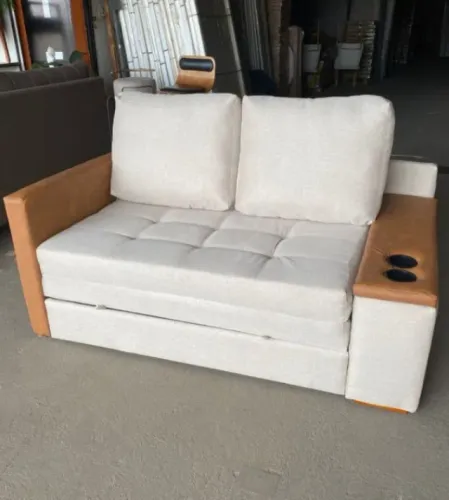 Sofá Cama 1,59m com Porta Copos DIVIDIMOS EM ATE 10x SEM JUROS 