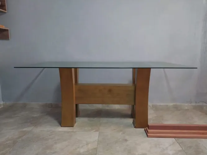  tampo de vidro  temperado e pisoteado para mesa de jantar 