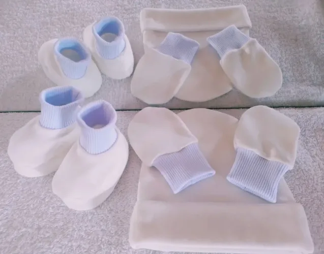 Kit Touca 3 peças 100% Algodão 