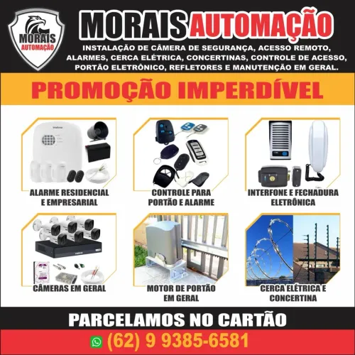 Manutenção em motor de portão, câmeras de segurança etc?